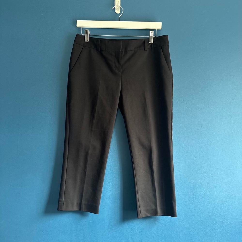 Express Columnist Capris Women's Size 4 Black Low Rise Tailored Y2K Office 2000s